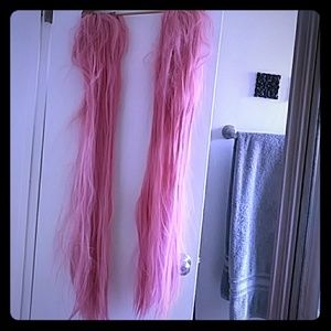 42" Synthetic Pigtail Wig Clips Costume Cosplay